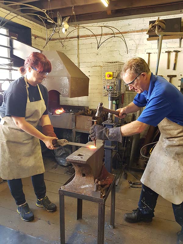 Spikes 2 day Blacksmith course in Llanbrynmair